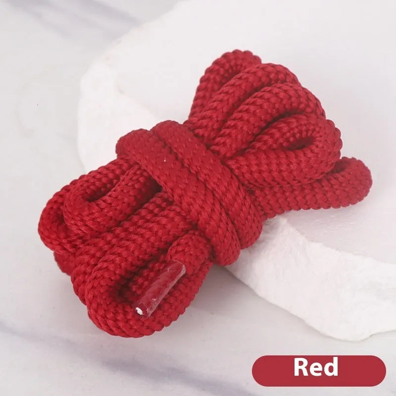 Oval shoelace adapter rope in multiple colours showing length options from 120cm to 160cm.