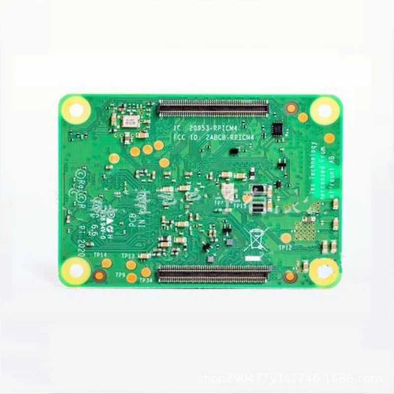 Raspberry Pi CM4 Compute Module core board bottom plate with B to B connectors, Gigabit Ethernet, and PCIe port