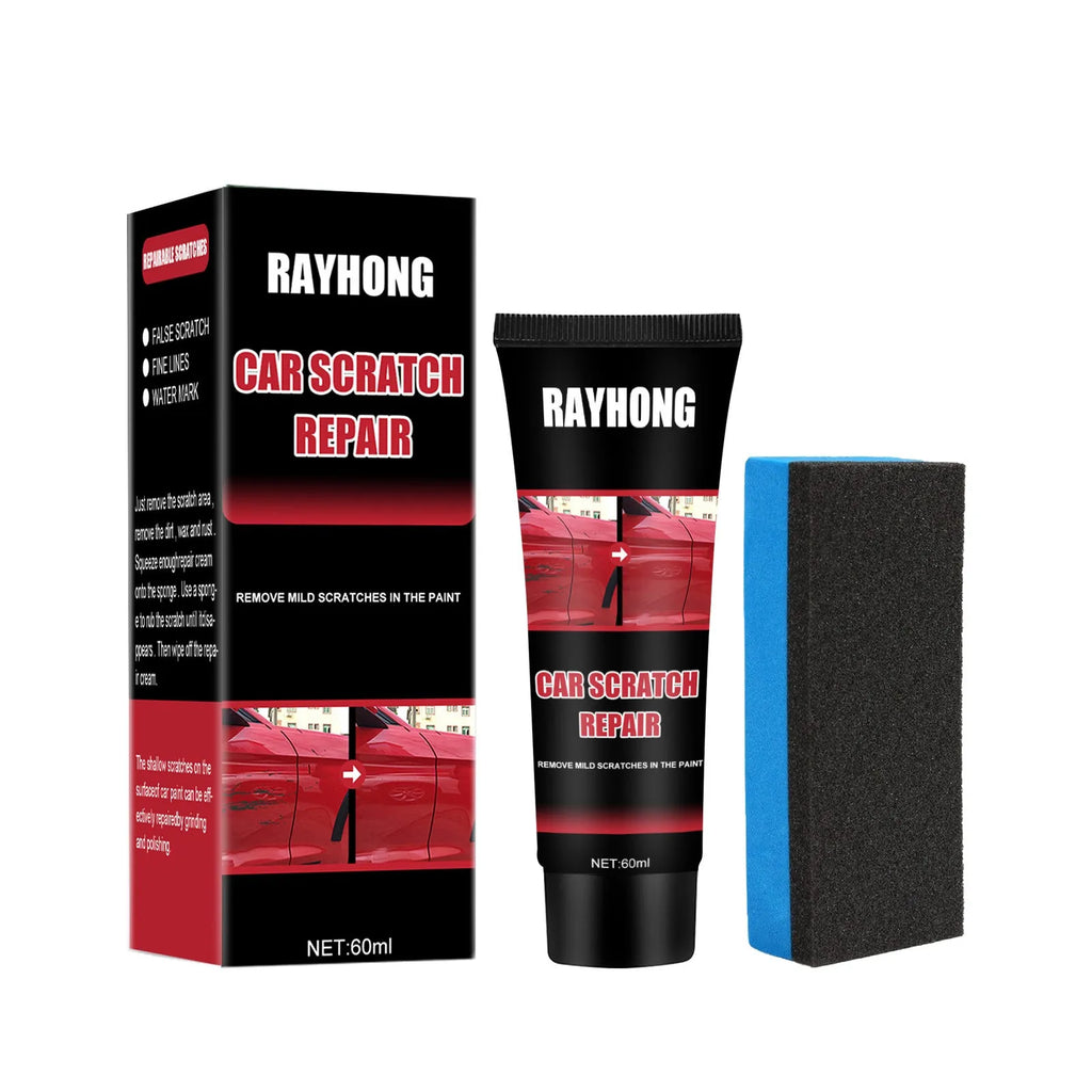 60ml bottle of car scratch repair wax with applicator for paint surface maintenance.