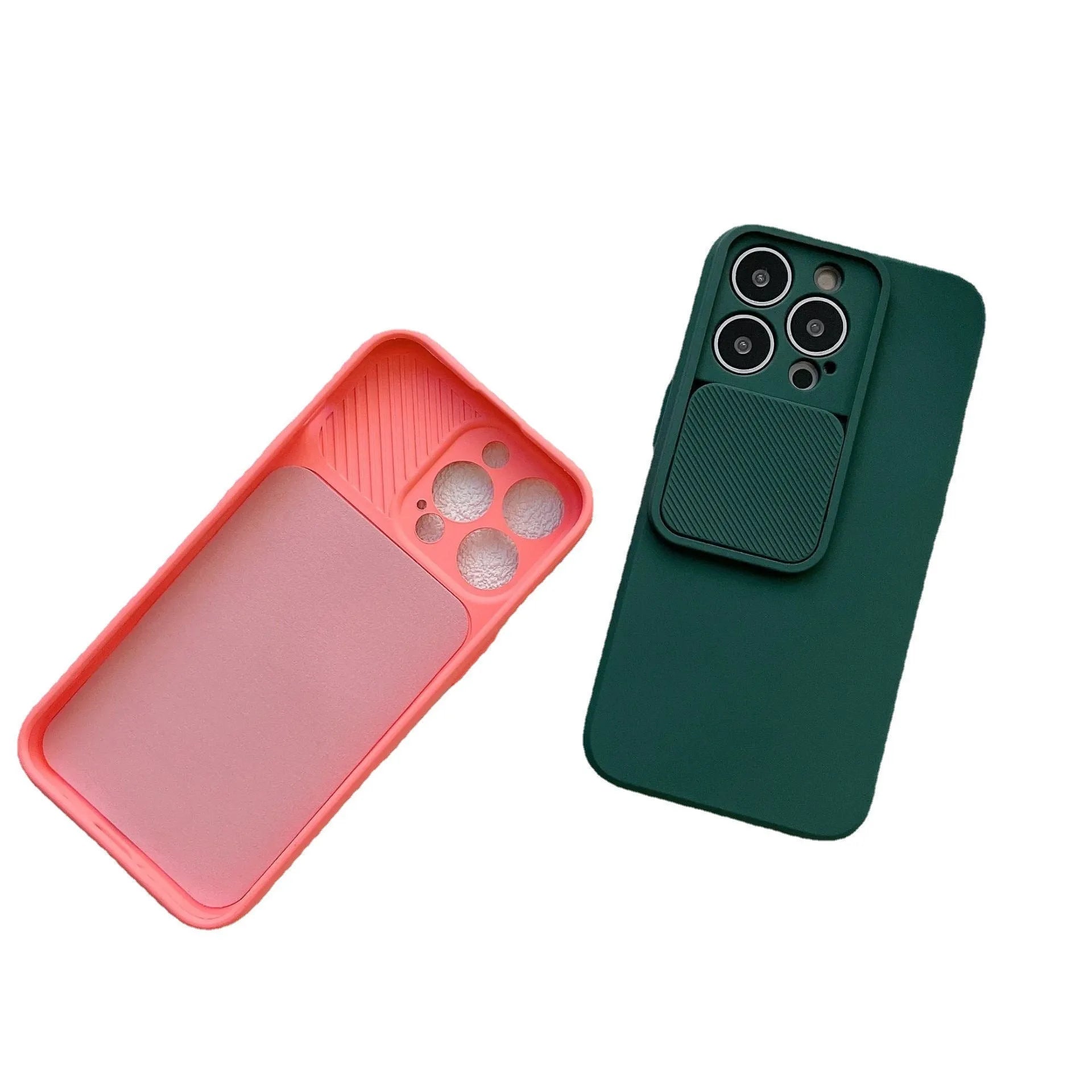 TPU phone case for iPhone in black with slim back cover and camera cutout