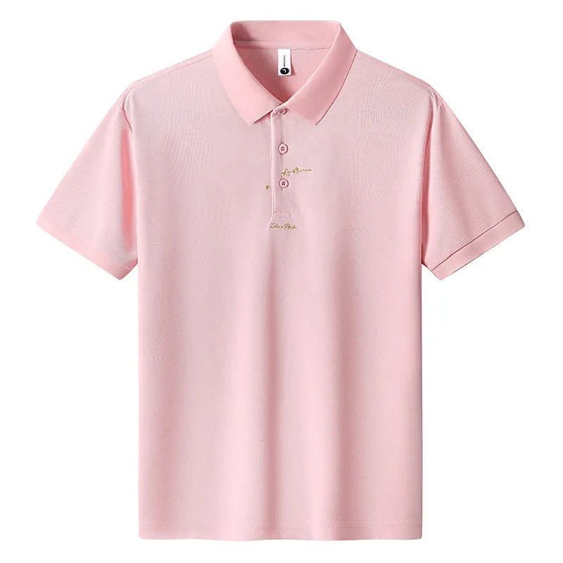 Men's cotton loose fit t-shirt with letter pattern in khaki colour showing short sleeves and casual design