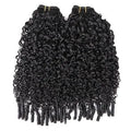 15A human hair weft in 1B colour hand woven natural style 10 inch length