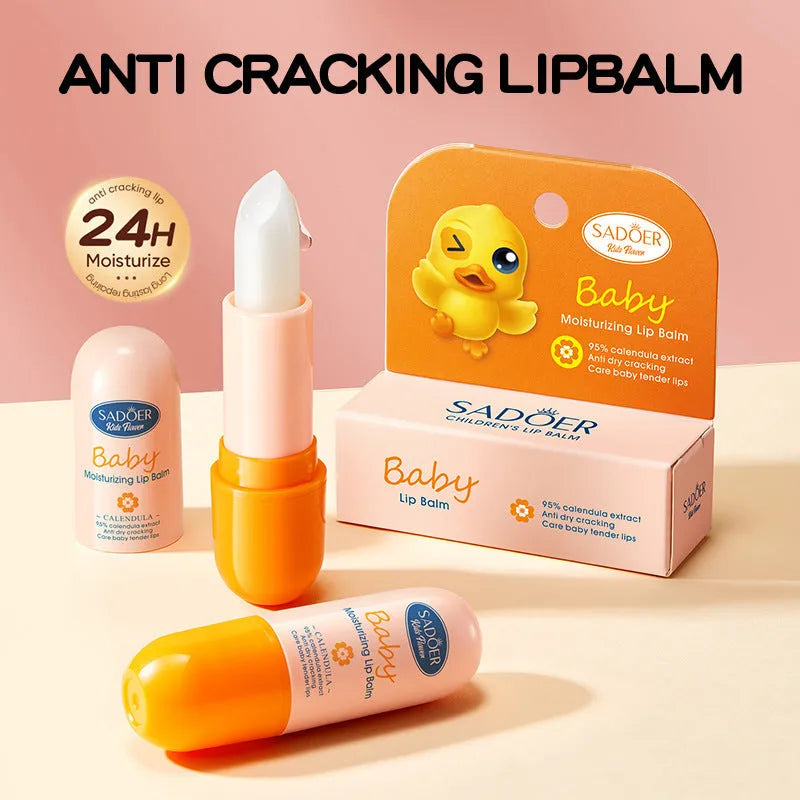 Anti-chapped lip moisturising stick in packaging showing flavour variant options.