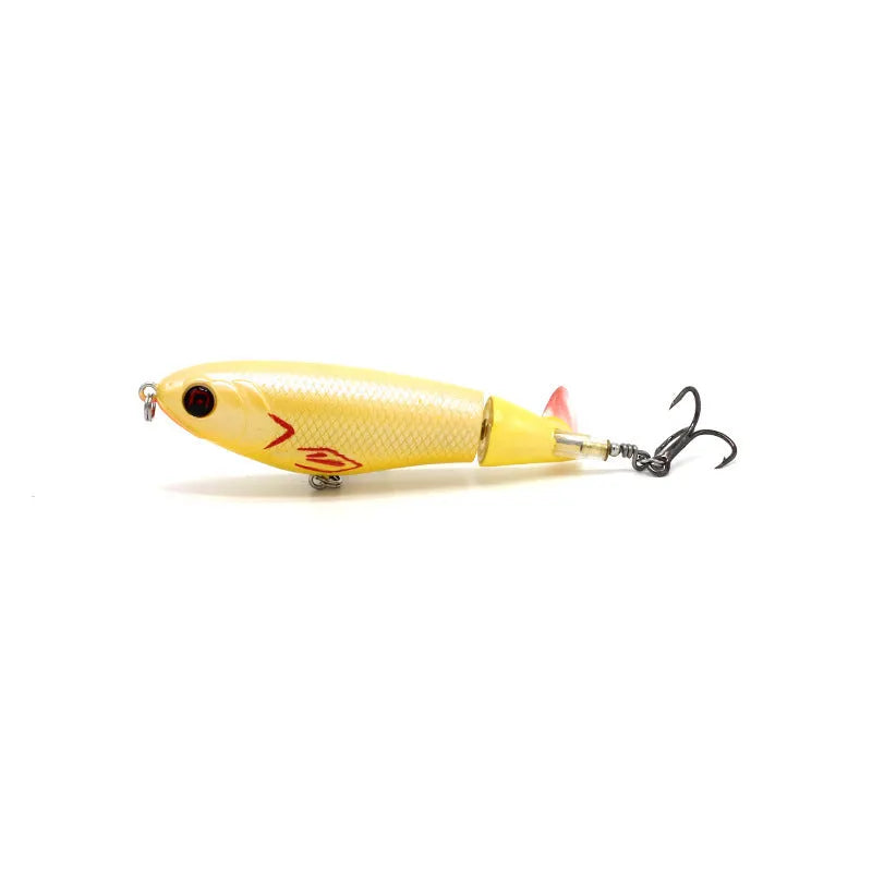 7.5cm bionic artificial fishing swimbait lure on a hook