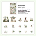 Retro Life Landscape series stickers in PET material with printed vintage designs for journal decoration