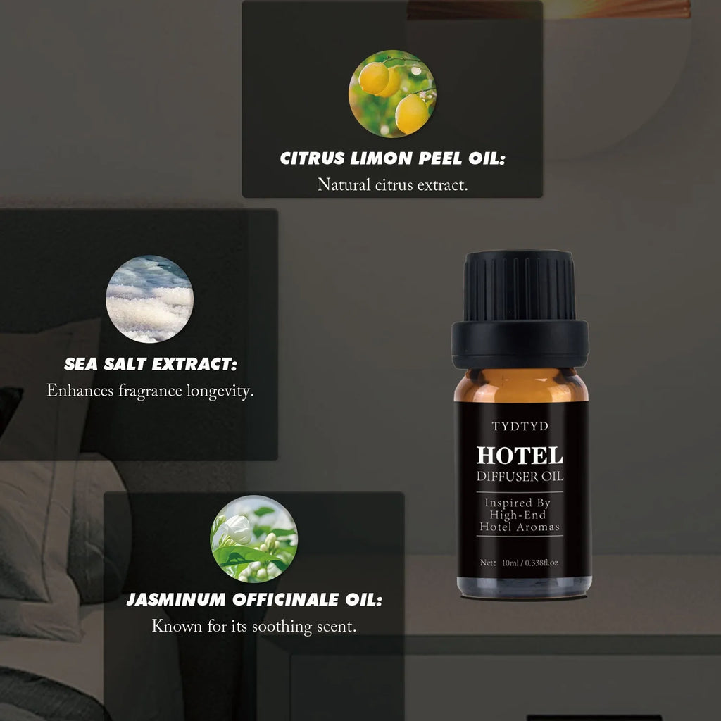 10ml glass bottle of natural plant fragrance essential oil for aromatherapy and diffusers