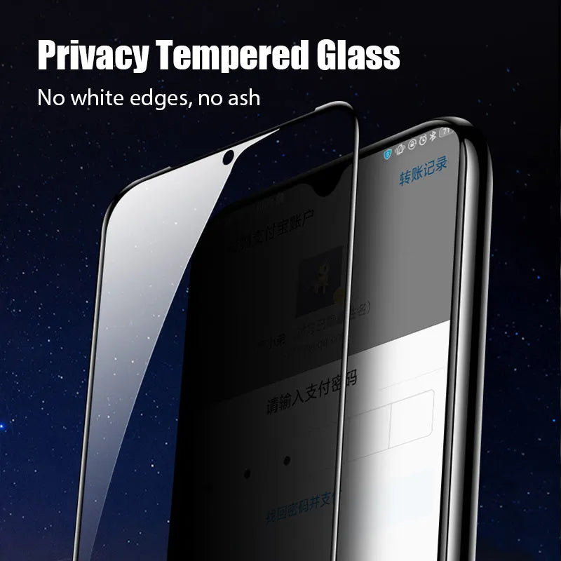 Anti-spy privacy screen protector for Poco and Redmi smartphones including Note 10 and F3 models