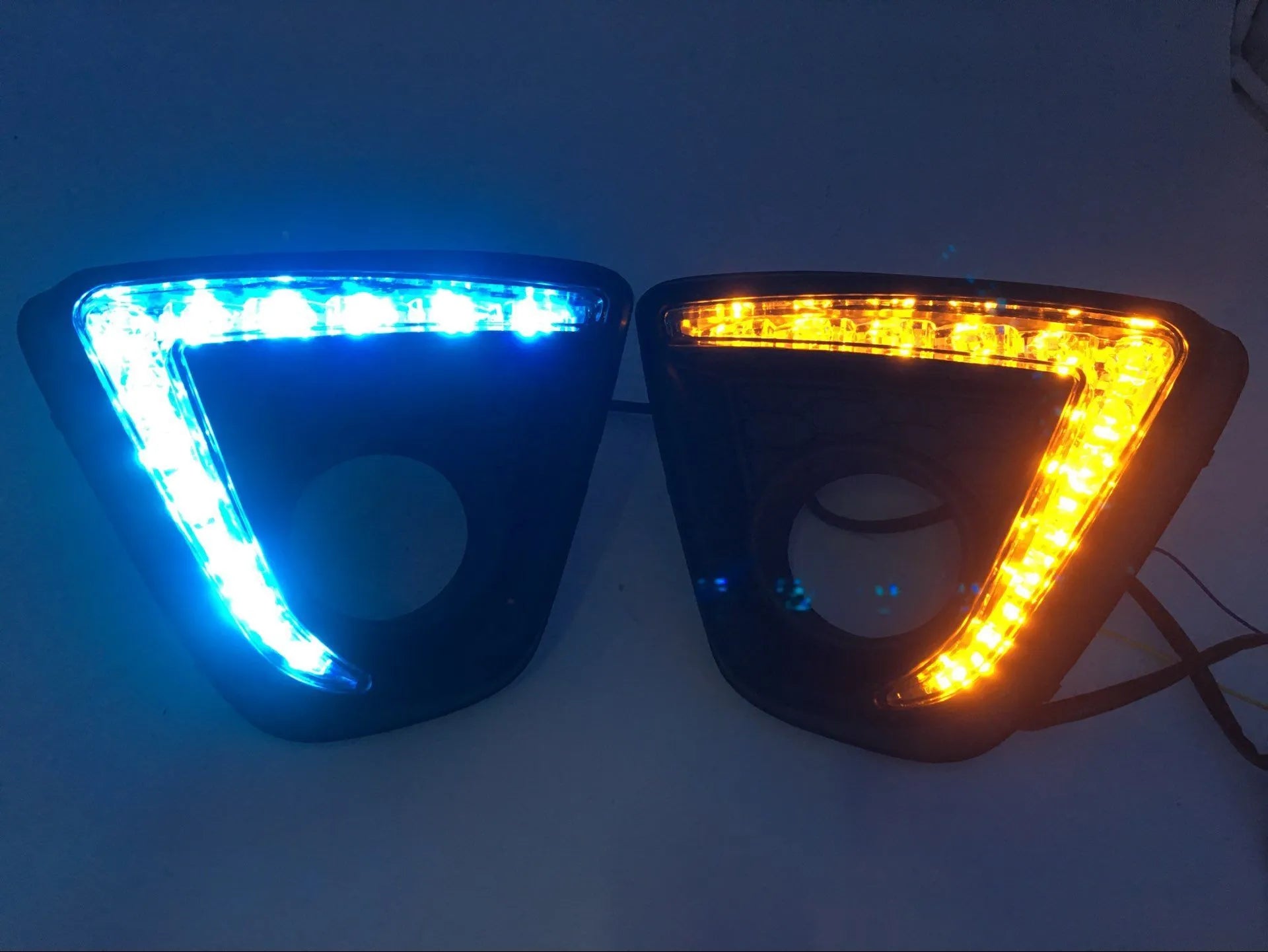 Mazda CX-5 daytime running light LED lamp unit with electroplated housing.