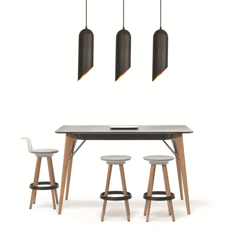 Retro iron art chandelier ceiling light in matte black finish for bedroom or living room