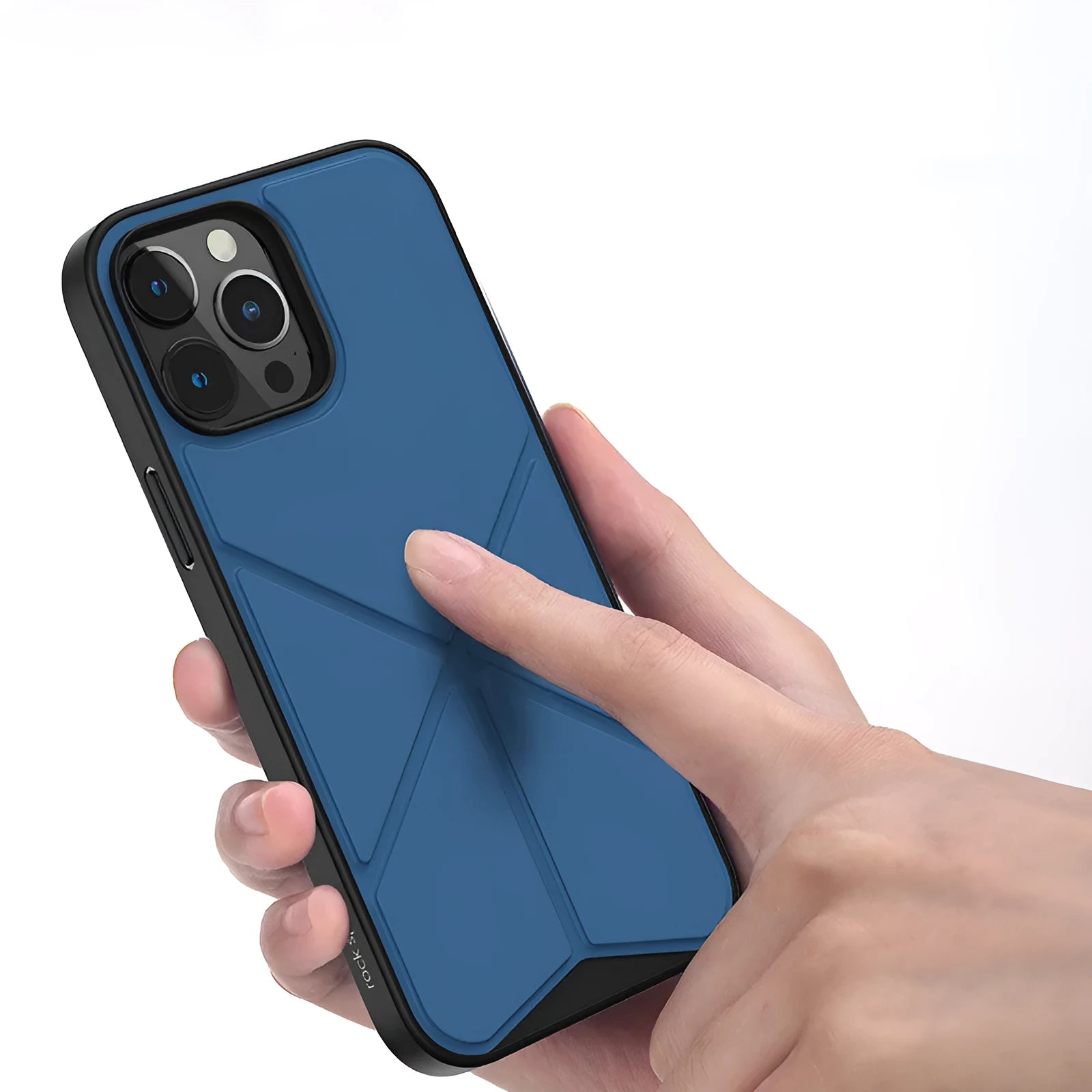 Black and blue TPU back cover cases for iPhone 13, iPhone 13 Pro, and iPhone 13 Pro Max.