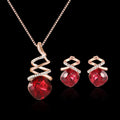 Adjustable alloy bridal jewellery set with necklace and earrings, colour 61172321.