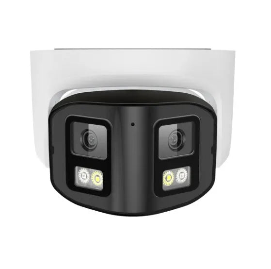 4MP dual-lens IP66 waterproof security camera with pan-tilt-zoom for indoor outdoor surveillance