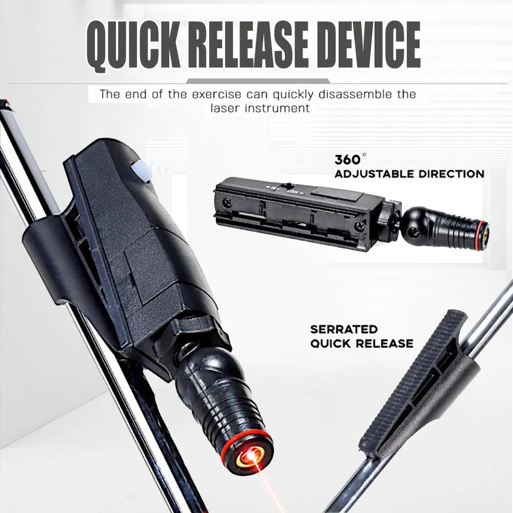 Black golf push rod laser aiming sight accessory for putting practice