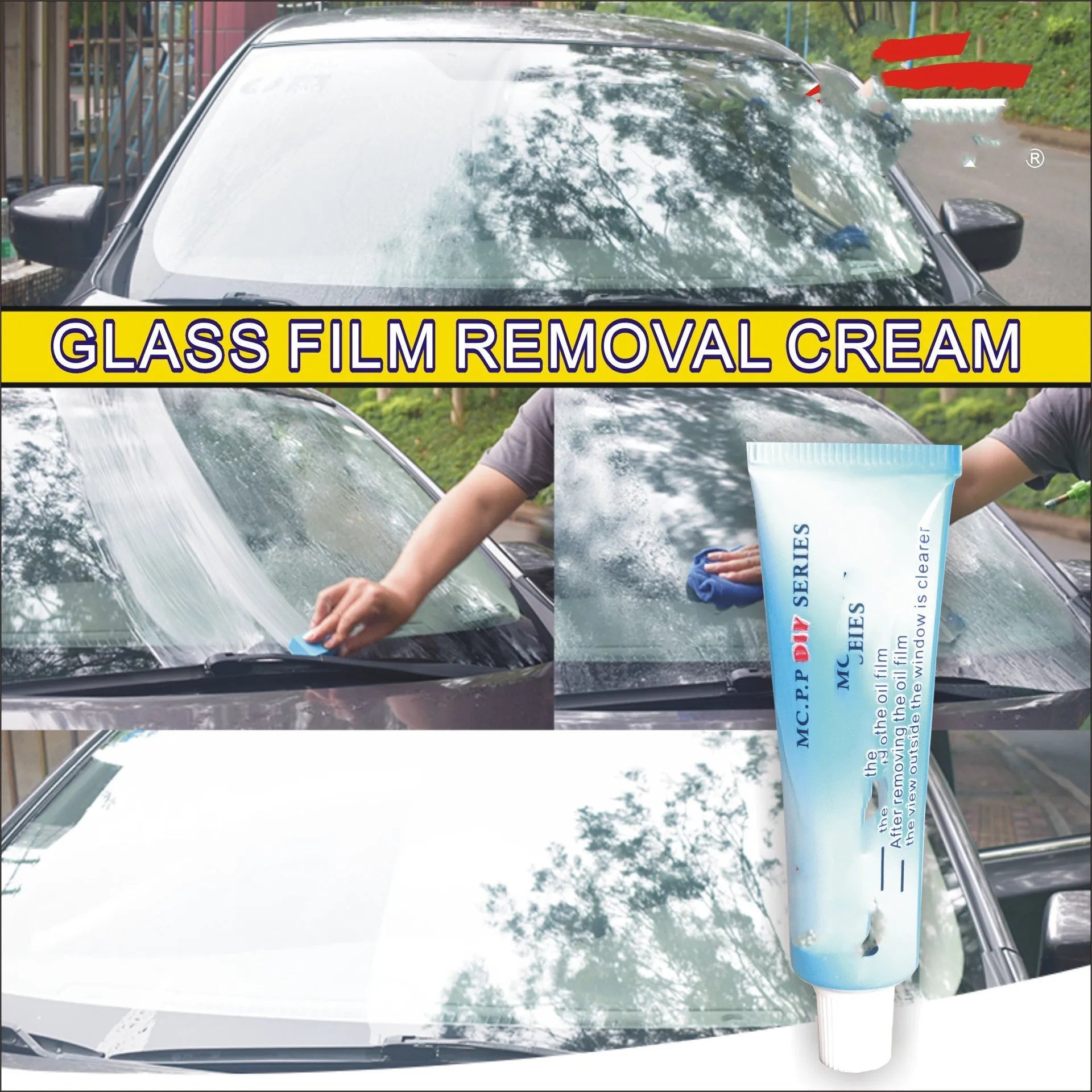 15ml white liquid automotive glass rainproof anti-fog agent in English packaging