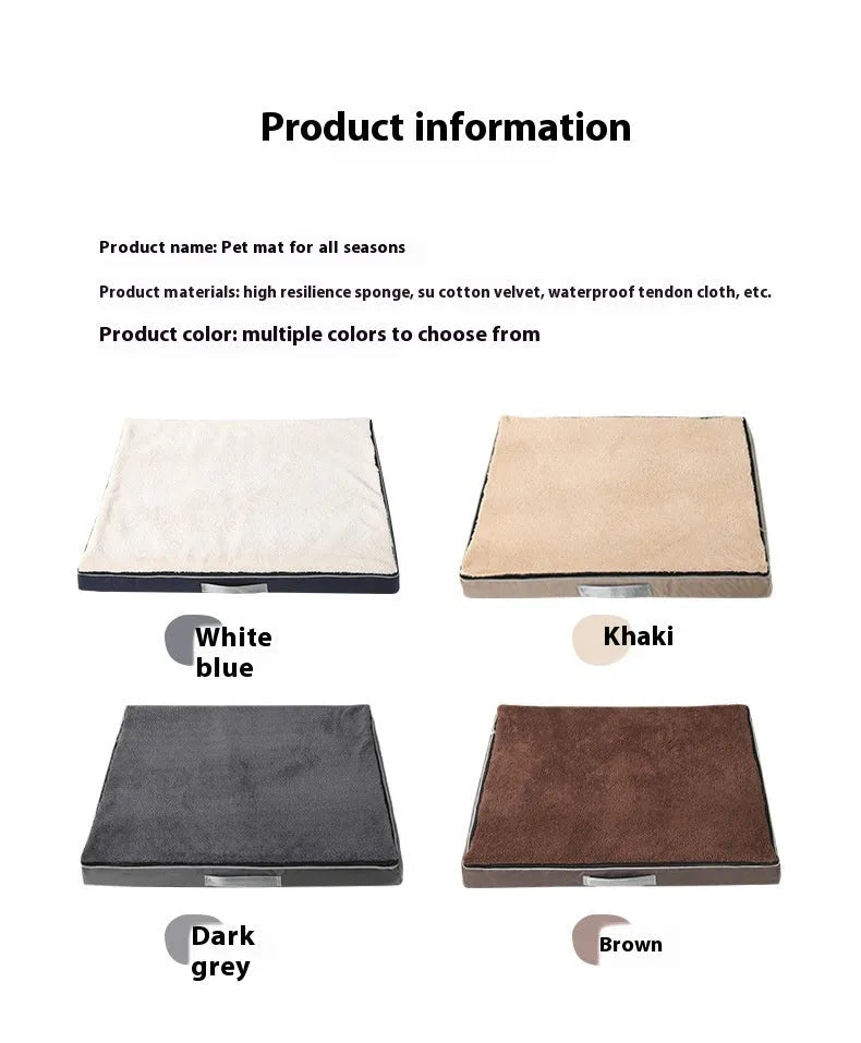Removable washable sponge pet mat for dogs in multiple size and colour options