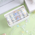 Transparent cartoon decorative adhesive tape rolls showing Midsummer Daisy colour design on clear PET backing