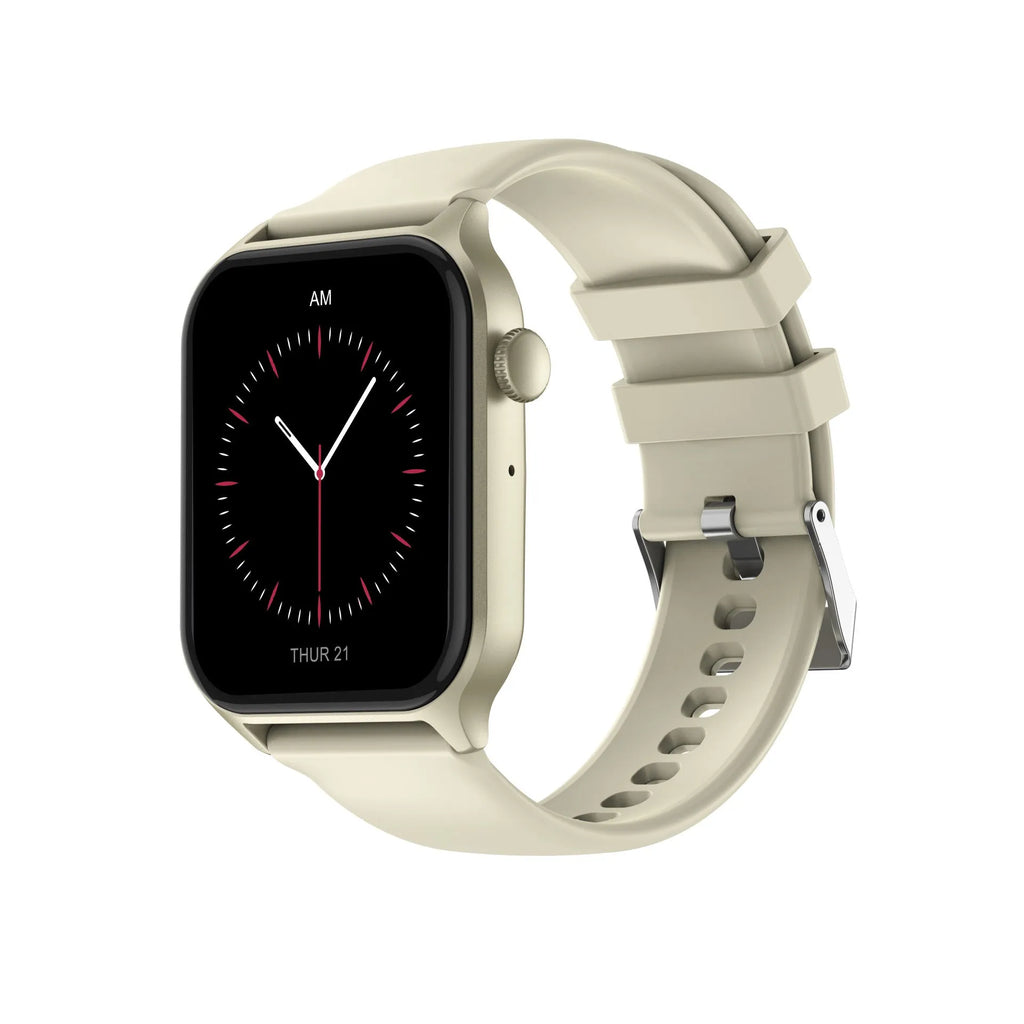 Z145 smart watch with touch screen displaying health stats, shown in a choice of black, grey, gold, silver, and violet colours.