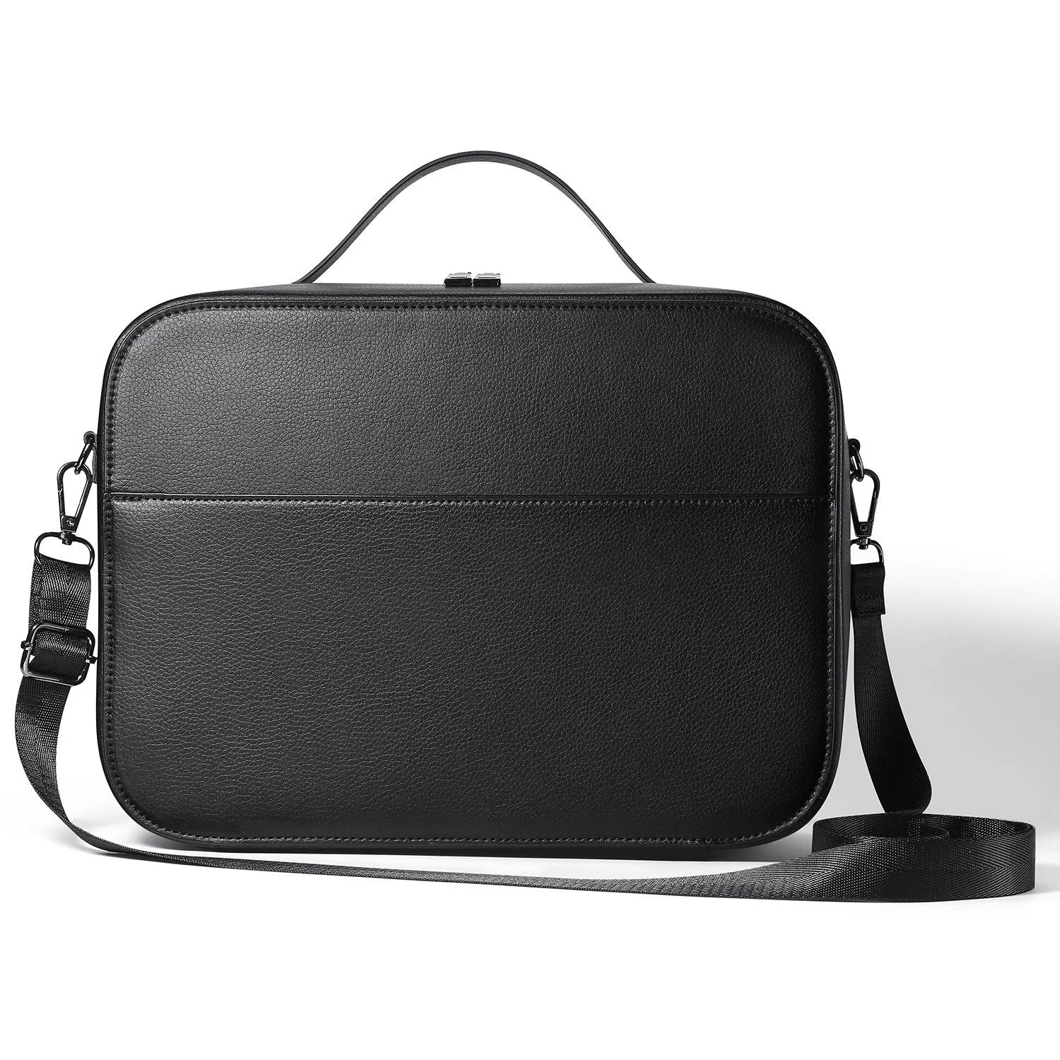 Black superfiber MR glasses storage box for Apple Vision Pro, dimensions 32.5 by 24.5 by 11.5 centimetres