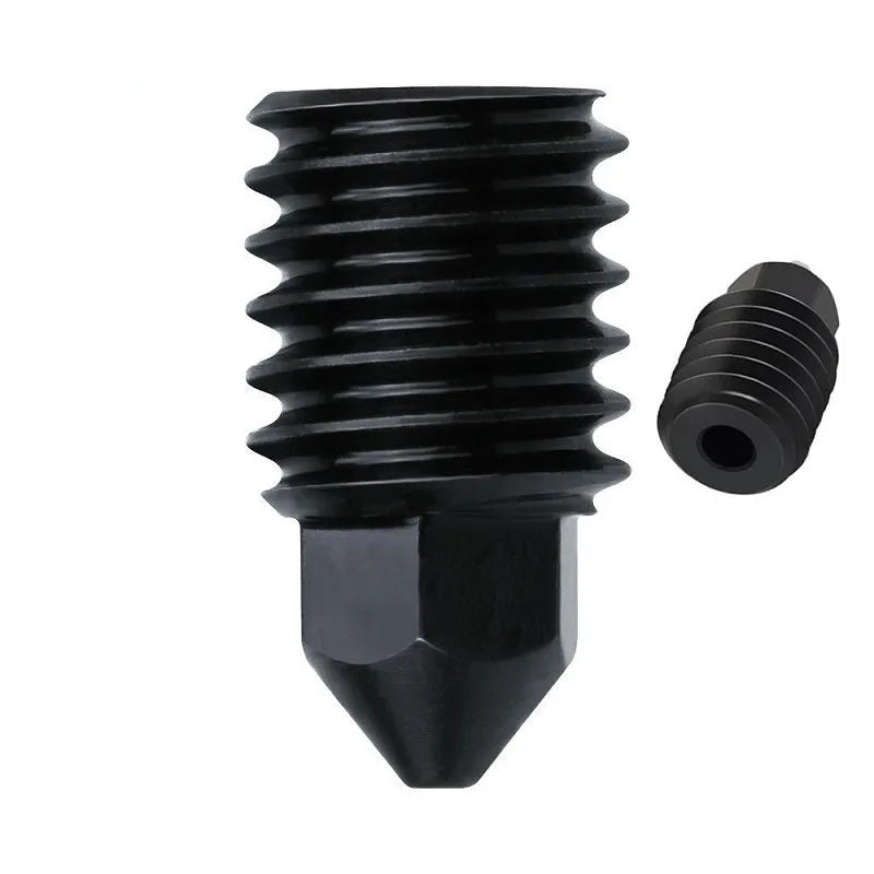 Bambu Lab A1 Mini 3D printer hot end assembly kit with hardened steel nozzle and black silicone sleeve