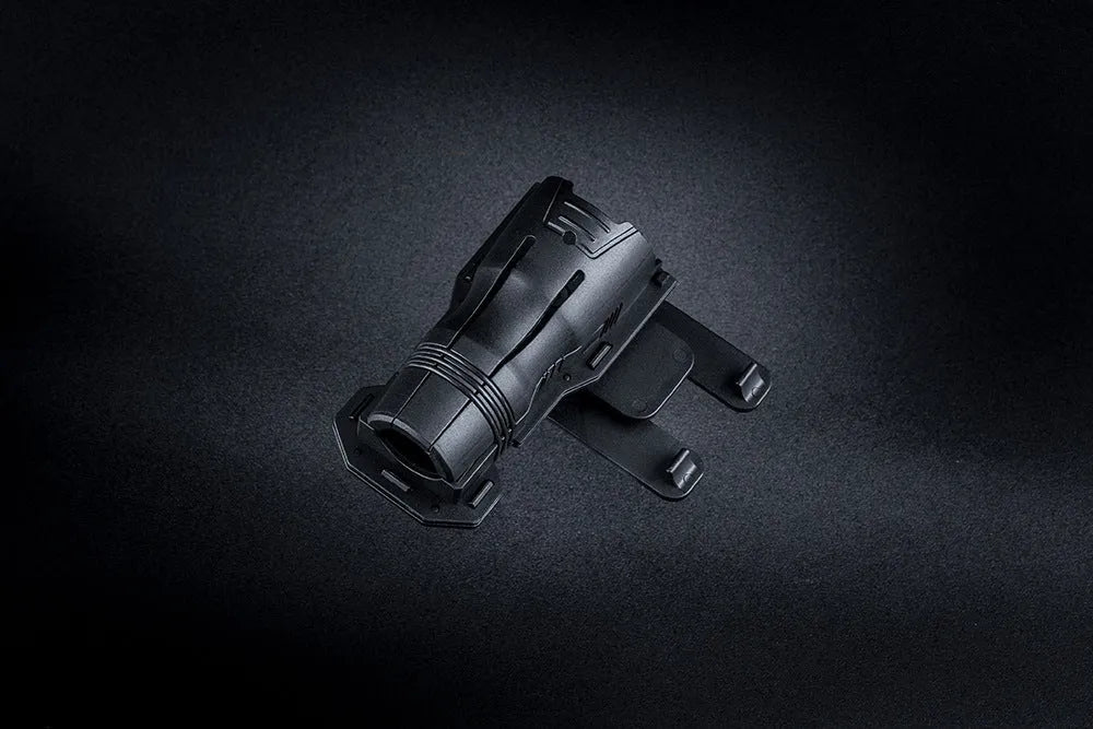 Black nylon glass fibre 360-degree rotating tactical torch quick pull sleeve for 27-30mm flashlights