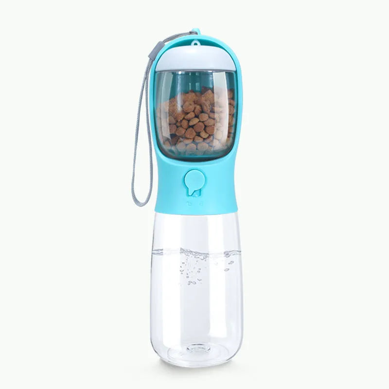 Portable cat dog outdoor brigade kettle water cup 550ml plastic dual-purpose pet bowl