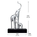 Elephant decorative statue in resin with European style, available in four colour finishes