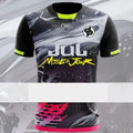 Men's loose fit sports mesh t-shirt in bird eye polyester fabric with short sleeves