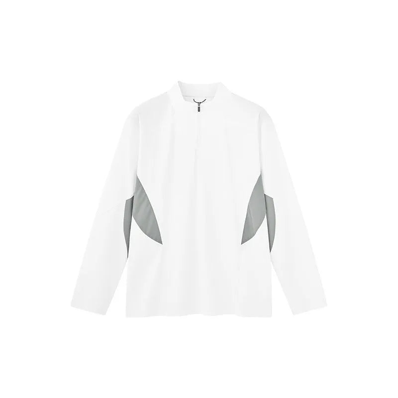 Men's solid colour casual shirt with stitching detail, available in long sleeve and short sleeve styles.