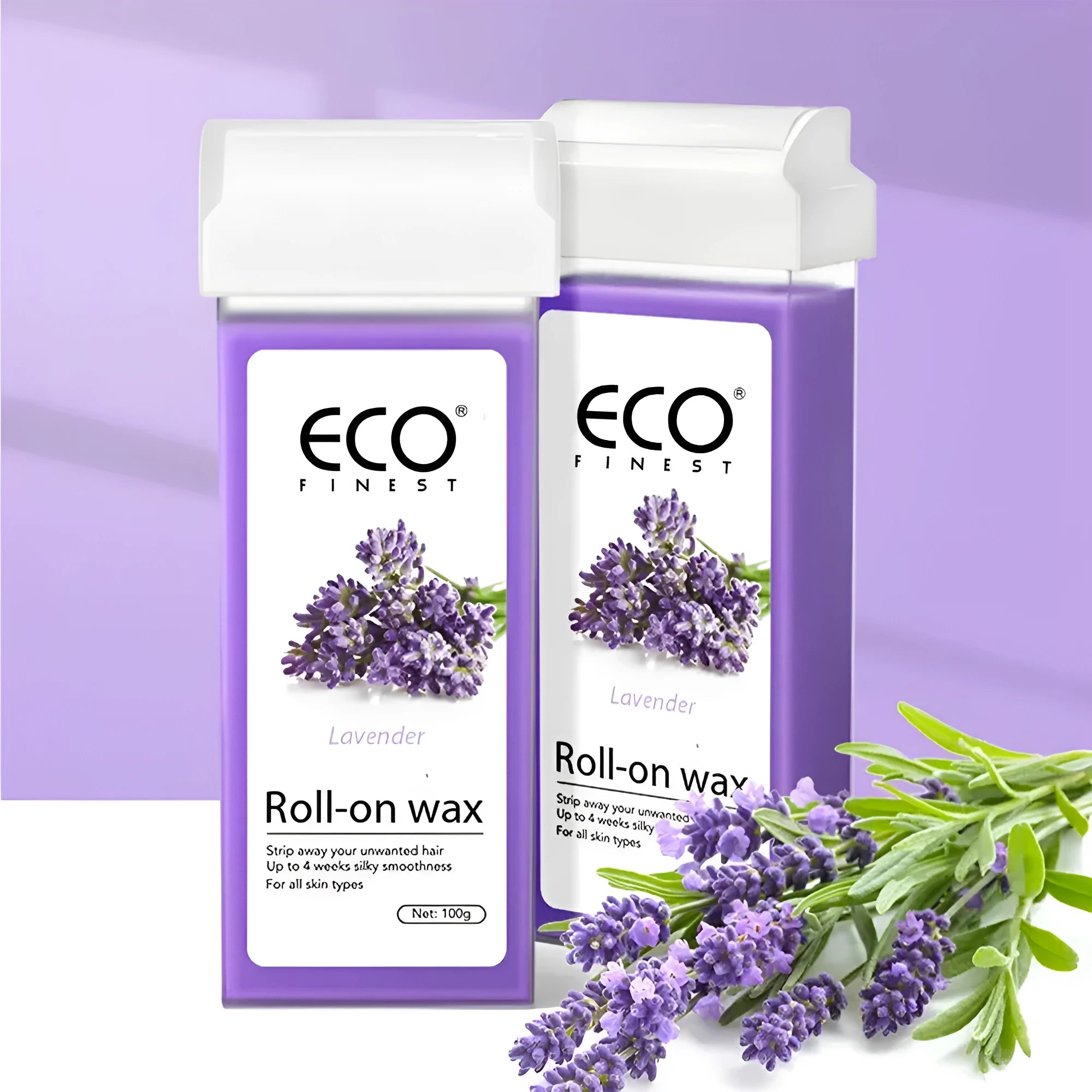 Lavender-scented hair removal wax depilatory cream for full body use.