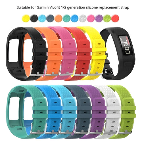 12 generation smart bracelet silicone strap in multiple colours black white orange pink red yellow green dark blue