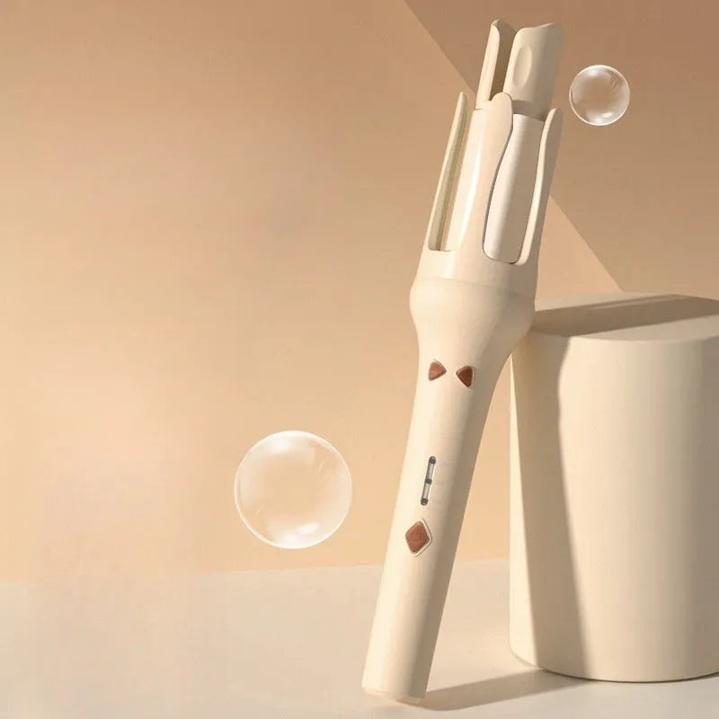 32mm automatic hair curler in white or Chigo colour options with wired AC power adapter