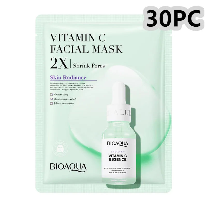 Single pack of a 30g gel facial sheet mask from a range including Collagen, Hyaluronic Acid, Vitamin C and Centella Asiatica variants.