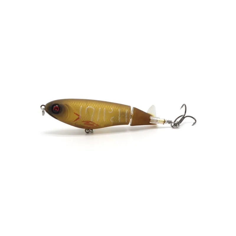 7.5cm bionic artificial fishing swimbait lure on a hook