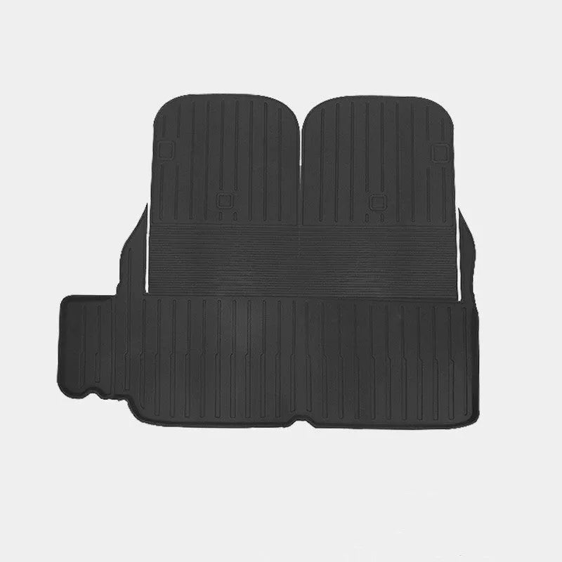 TPE rubber waterproof floor mats and trunk liner for Tesla Model X interior protection