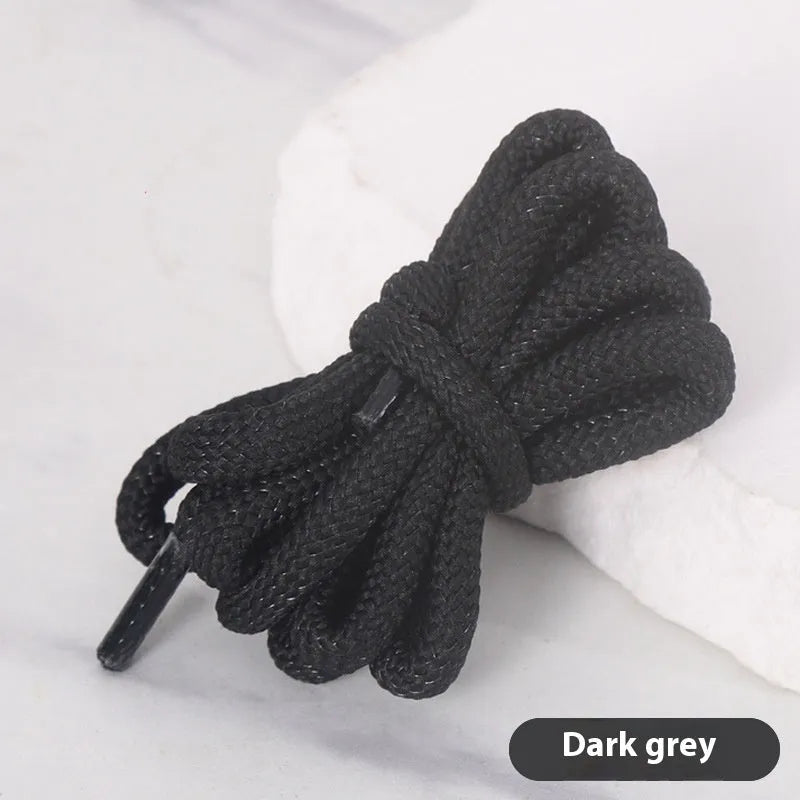 Oval shoelace adapter rope in multiple colours showing length options from 120cm to 160cm.