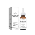 30ml glass bottle of moisturising oil for wrinkle care on a plain background