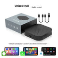Black Box Car System Android wired to wireless CarPlay smart box with ABS PC housing