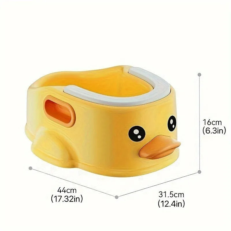 Duck-shaped PVC pet bathtub for dogs and cats in blue, pink and yellow colours