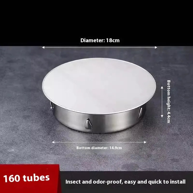 Stainless steel floor drain deodorant seal cover with modern simplicity design