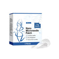 Pack of four body shaping nano microneedle stickers on a white background.