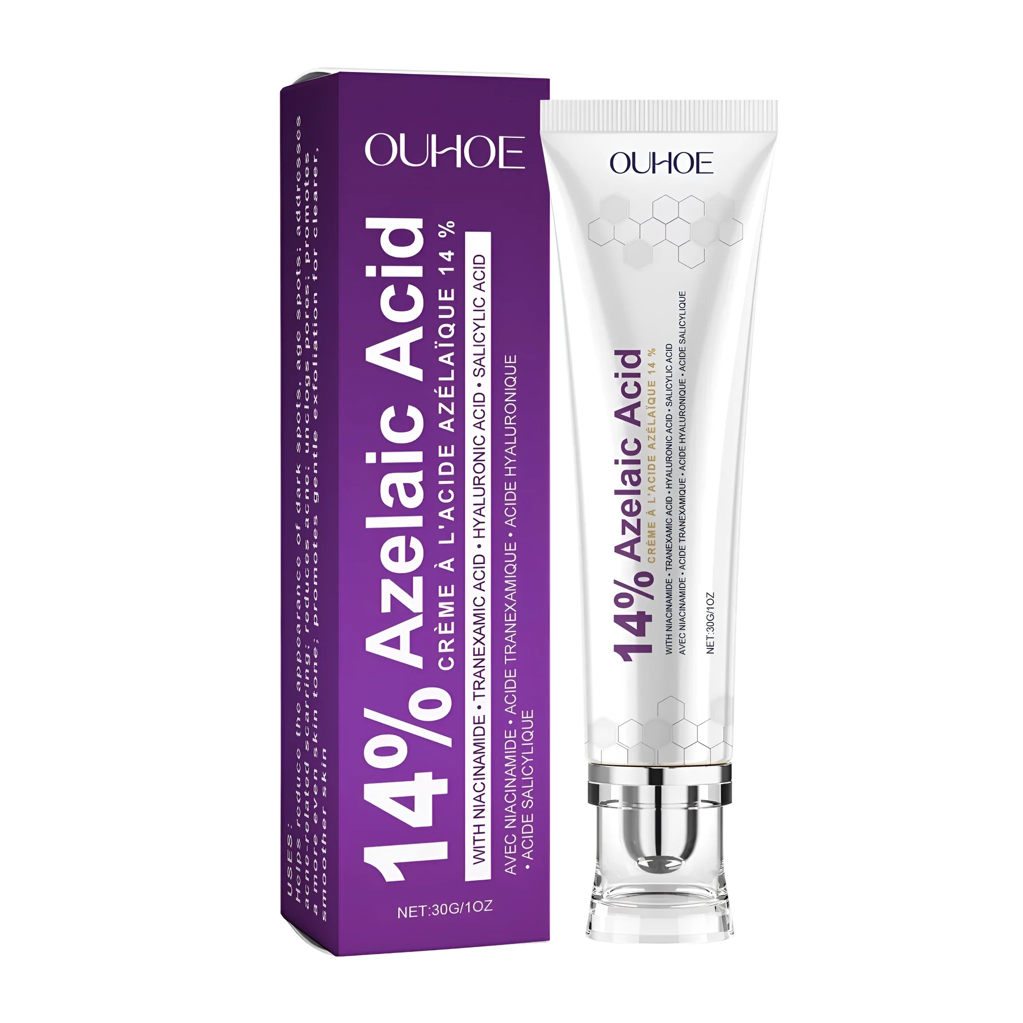 30g tube or jar of nicotinamide and hyaluronic acid face cream