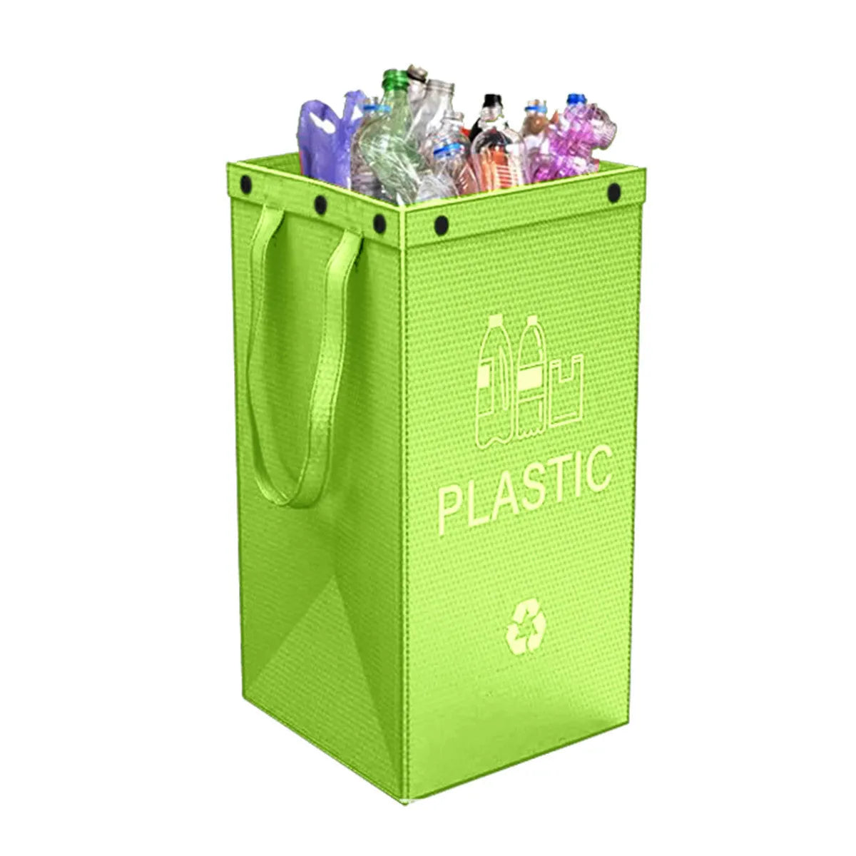 Blue 40L reusable PP waste sorting bag, 30cm wide by 50cm tall, standing upright.