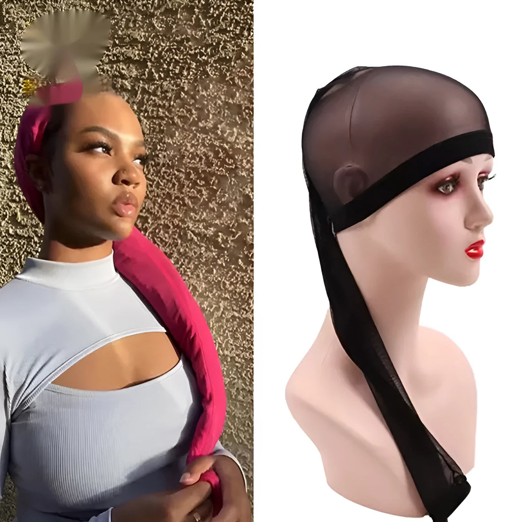 Mesh wig cap with elastic spandex construction in multiple colour options