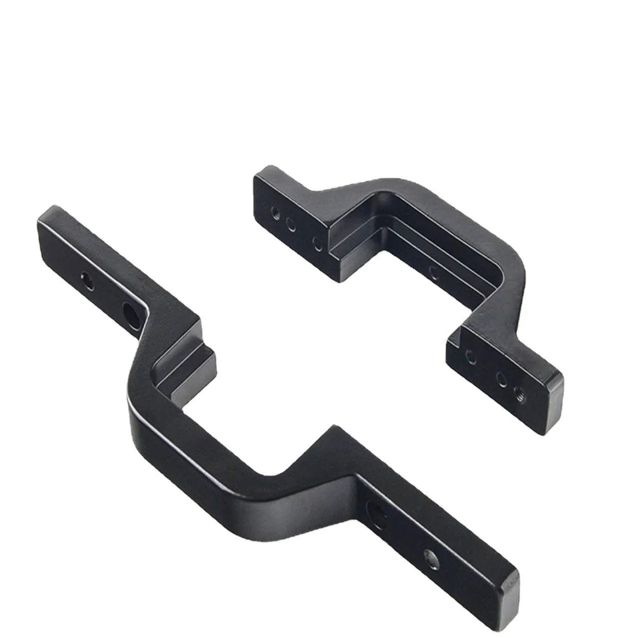 Black off-road vehicle coupler bracket for trailer hook lamp mounting