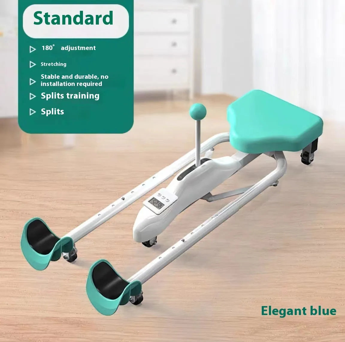 Horse Leg Opener stretching equipment with steel frame and foam padding in blue or pink colour options