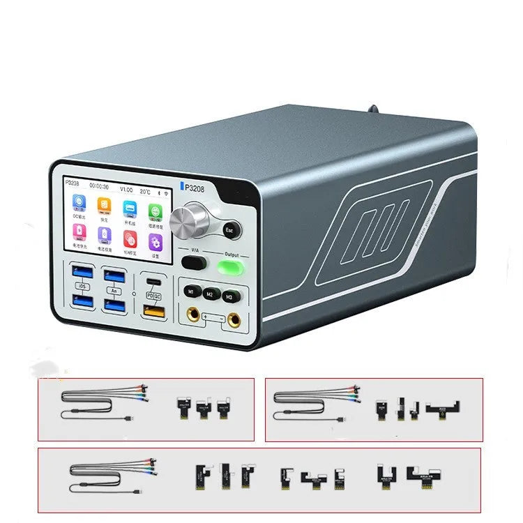 320W Smart Voltage Regulator Power Meter with digital display on a workbench.