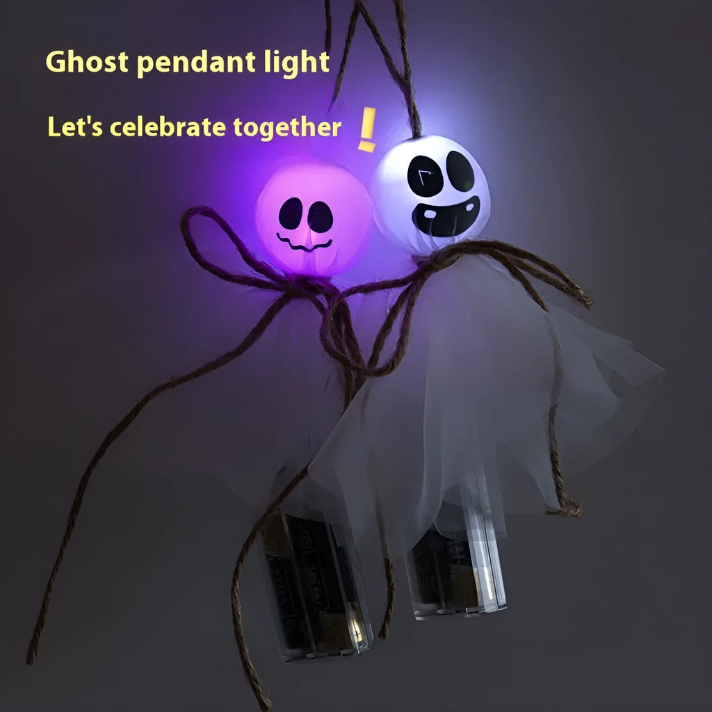Halloween ghost festival LED lighting chain with 20 colourful beads for venue decoration