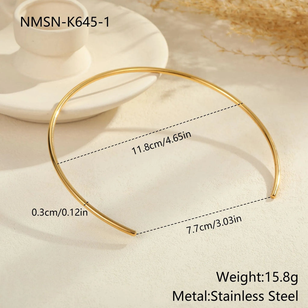 Titanium steel rope necklace with irregular geometric pendant on adjustable 41-50cm chain