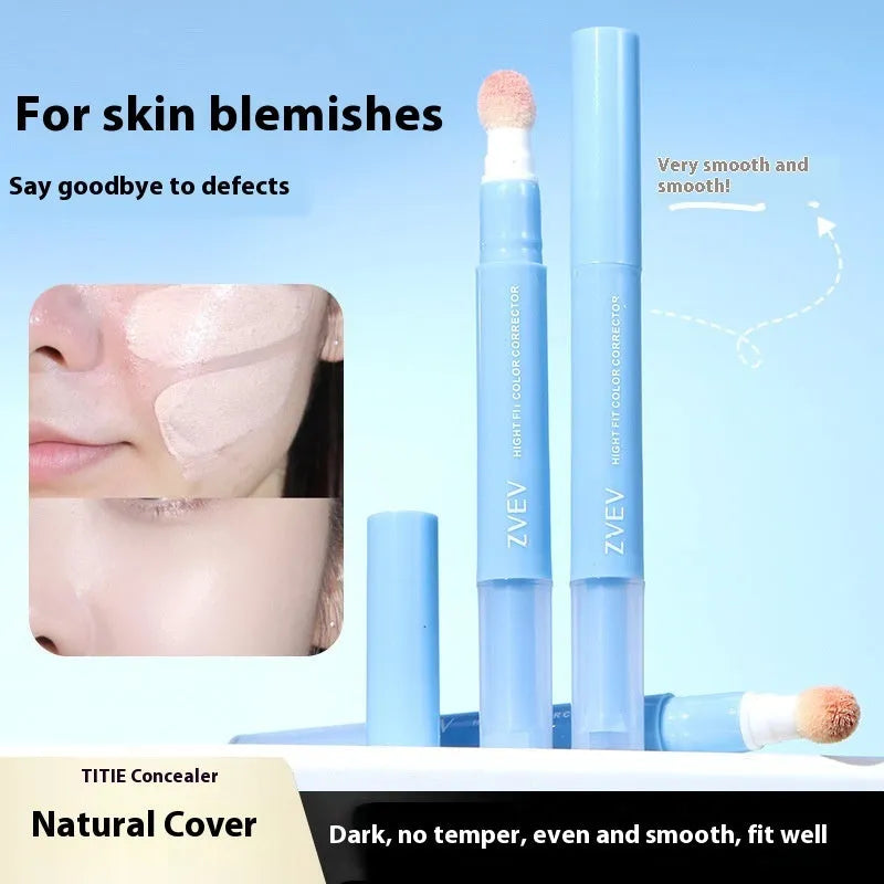 Concealer pen cream with sponge brush head applicator in choice of three colour classifications.