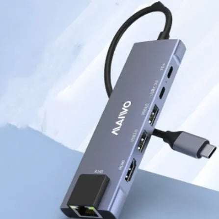 Steam Deck docking station with aluminium alloy shell and six ports including HDMI and ethernet